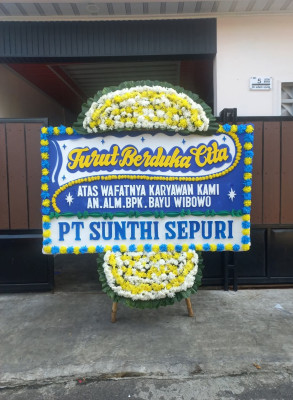 Papan Bunga Duka di Wangunjaya