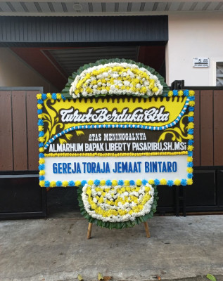 Papan Bunga Duka di Wangunjaya